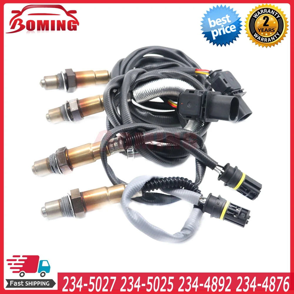 

4Pcs Upstream&Downstream Air Fuel Ratio O2 Oxygen Sensor 234-5027 234-5025 234-4892 234-4876 For BMW 535i 535xi 3.0L L6 Turbo