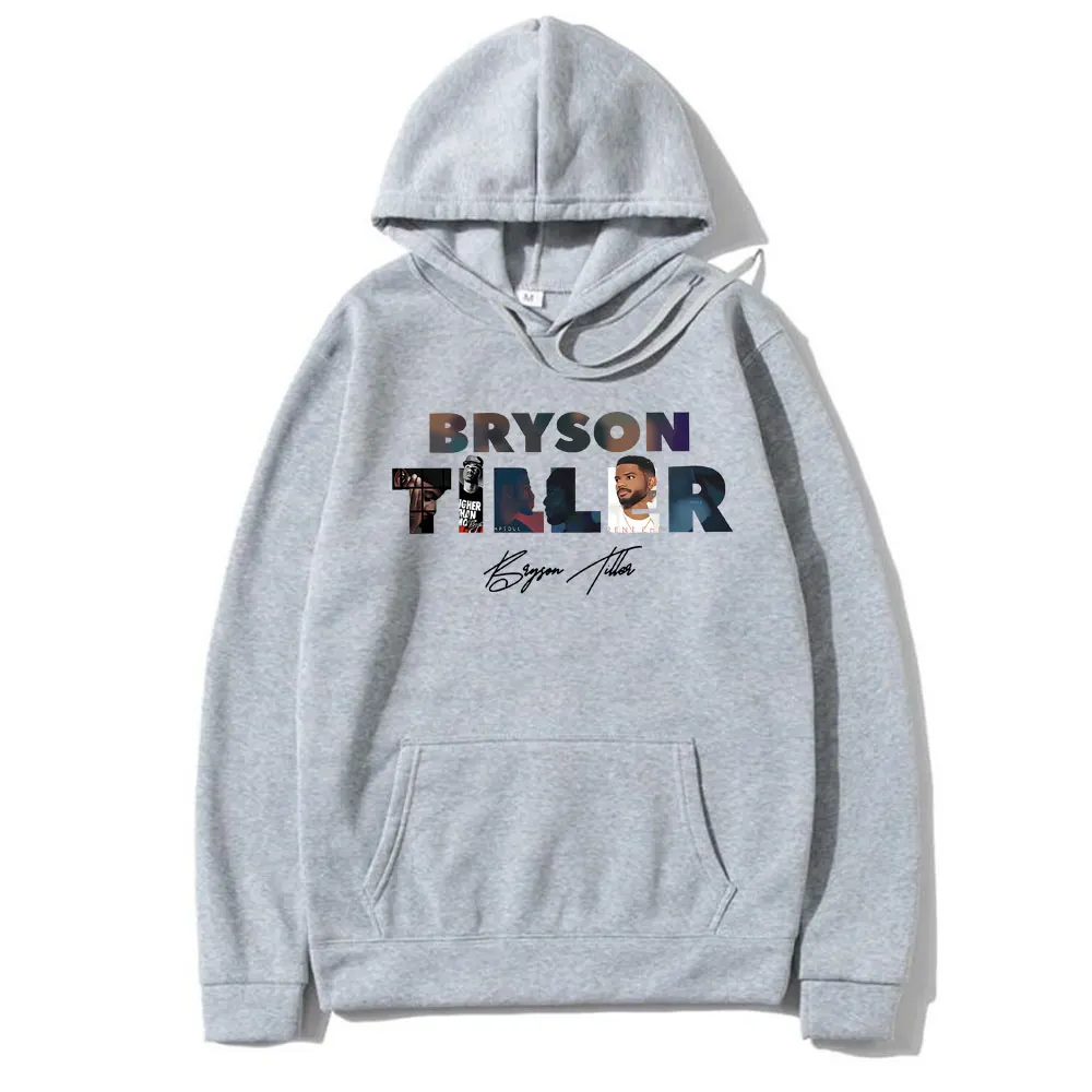 Rapper Bryson Tiller Music Album Cover Graphic Hoodie Male Vintage Hooded Tracksuit Men Women Hip Hop Oversized Fleece Hoodies