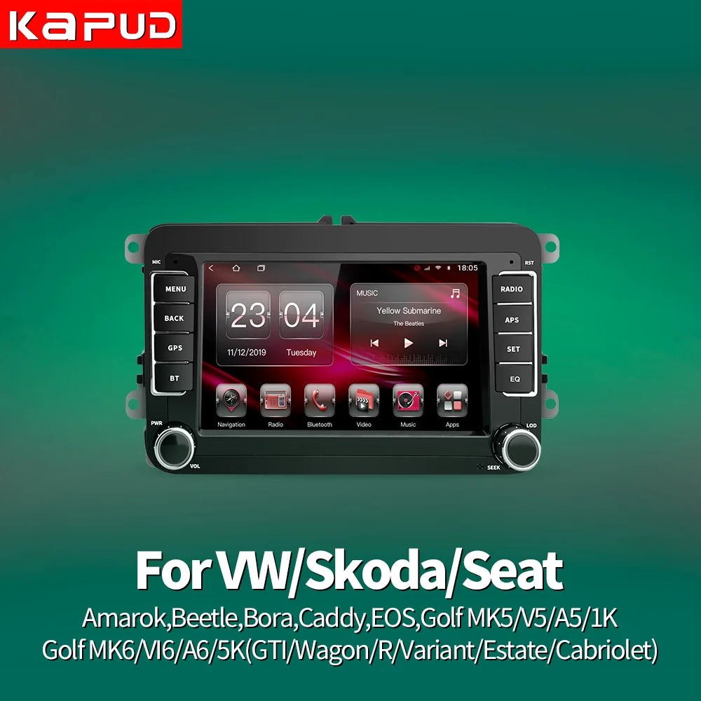 Patch botsing Boven hoofd en schouder Kapud Autoradio Auto Gps Android 11 7''multimidia Speler Radio Stereo Voor  Vw/Volkswagen/Golf/Polo/Tiguan/Passat/B7/Octavia|Auto Multimedia speler| -  AliExpress