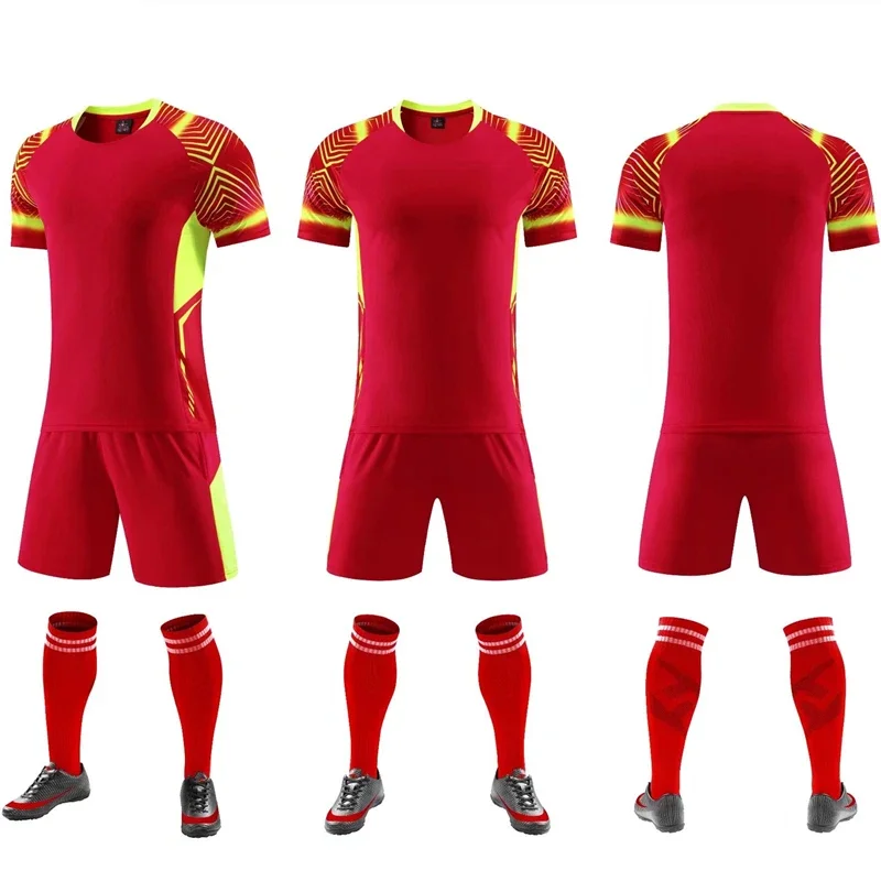 Adult Kids Soccer Jersey survetement Football Kit Men Children Futbol Training Uniforms Suits Boys Running Tracksuit