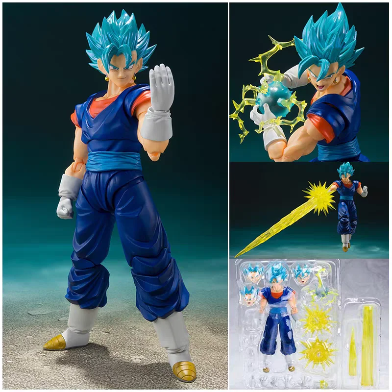 Dragon Ball Super Vegito Blue Action Figure Vegeto S.H.Figuarts Shf Super Saiyan God Pvc Anime Model Gifts Xmas Decoration Toys