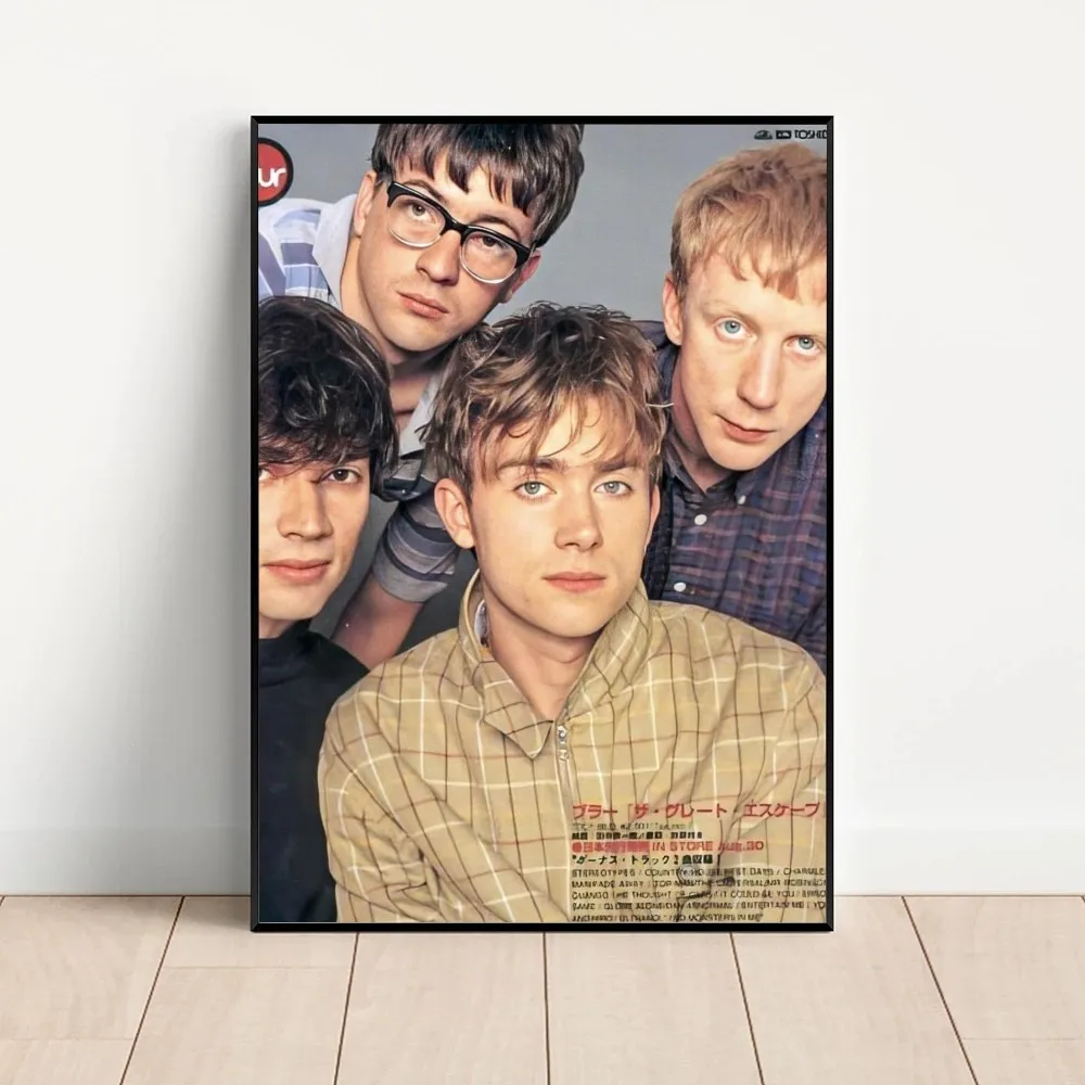 Band Musik Rapper Blur Poster Kraft Club Bar Paper Vintage Poster Wall Art Painting Bedroom Study Stickers vintage posters poster prints