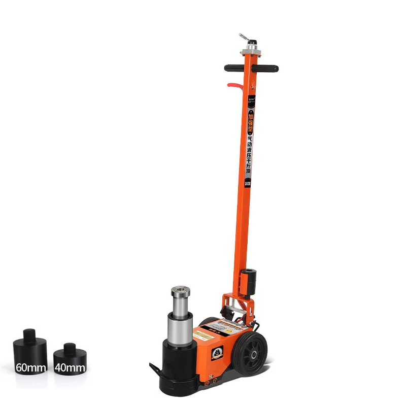 30T Pneumatic Jack New V Big Car Hydraulic Thousand Gold Top Double Section Auto Repair Lift Tool 2