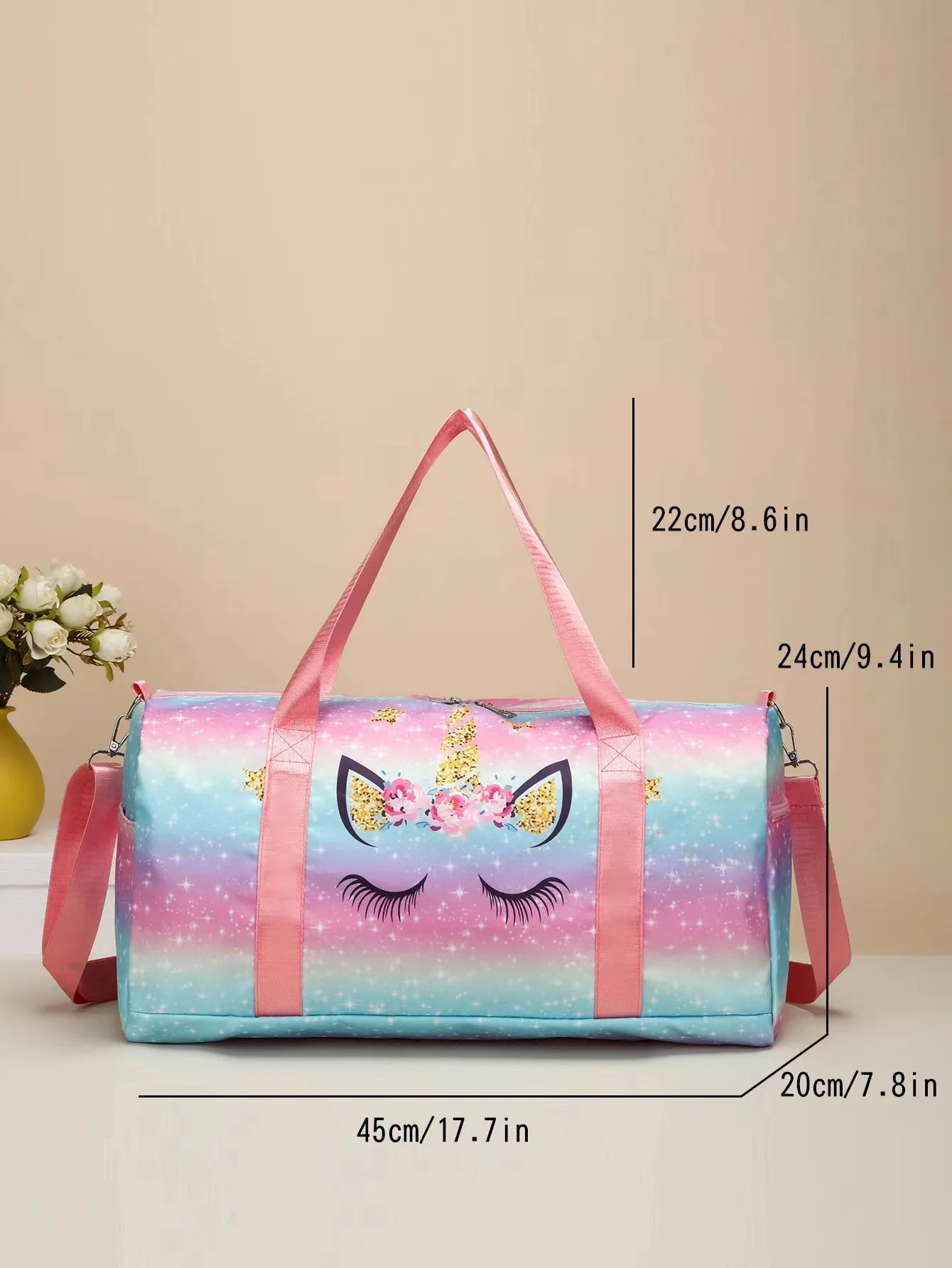 Travel Bags Large Capacity Outdoor Travel Bag Unicorn Print