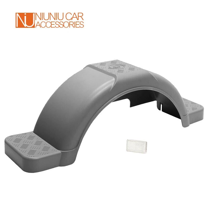 

Pair Grey Plastic Trailer Mudguard Fits 13\14\15 Inch Wheels Mudflap Fenders RV Parts Camper Accessories Caravan Components