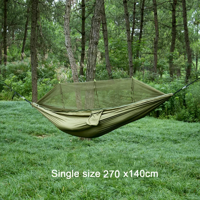 Portable Nylon Camping Hammock with Net 5