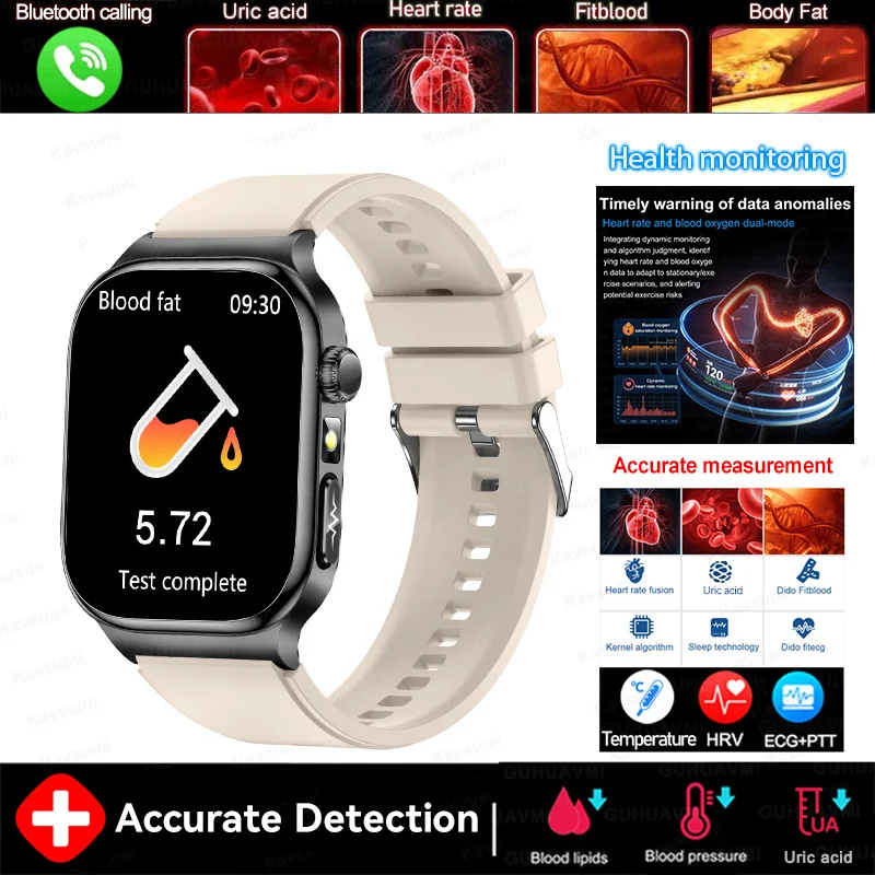 2026 Health Monitoring Five organ Smart Watch Accurate ECG Uric thumbnail 11