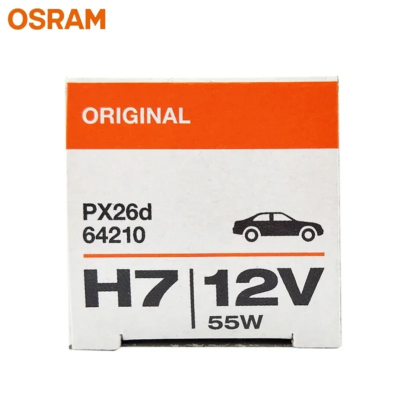 2pcs Original H7 12V 55W PX26d Standard Car Halogen Headlight 3200K High low Beam Lamps 64210GE Made In Germany Pair car headlights