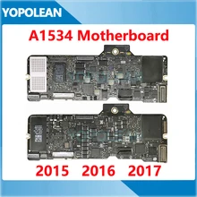 Placa base Original A1534 para Macbook Retina de 12 pulgadas, placa lógica M1, M2, M3, i5, i7, 256GB, 512GB, 2015, 2016, 2017 años