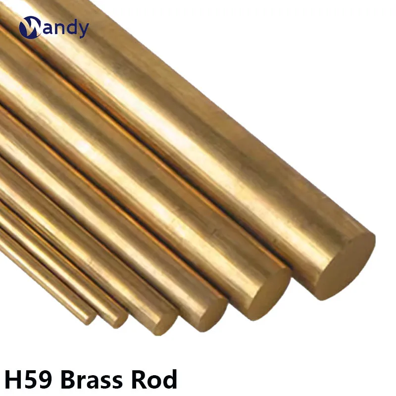 

1Pc H59 Brass Rod Solid Round Rod Bar Lathe Cutting Tool Metal Rods Diameter 12mm-50mm Length 100mm 150mm 200mm 250mm