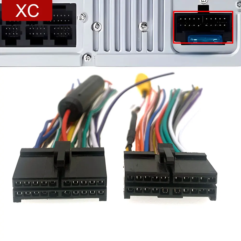 12V 20Pin Universal Car CD Radio Stereo Rear View Camera Power Wire