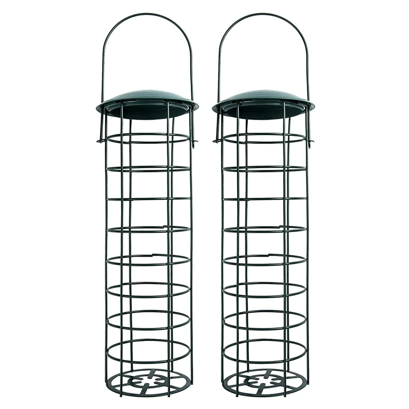 

Уличная кормушка для птиц, садовая искусственная кормушка для птиц, подвесная Кормушка Для сосок и различных диких птиц, 2 шт.