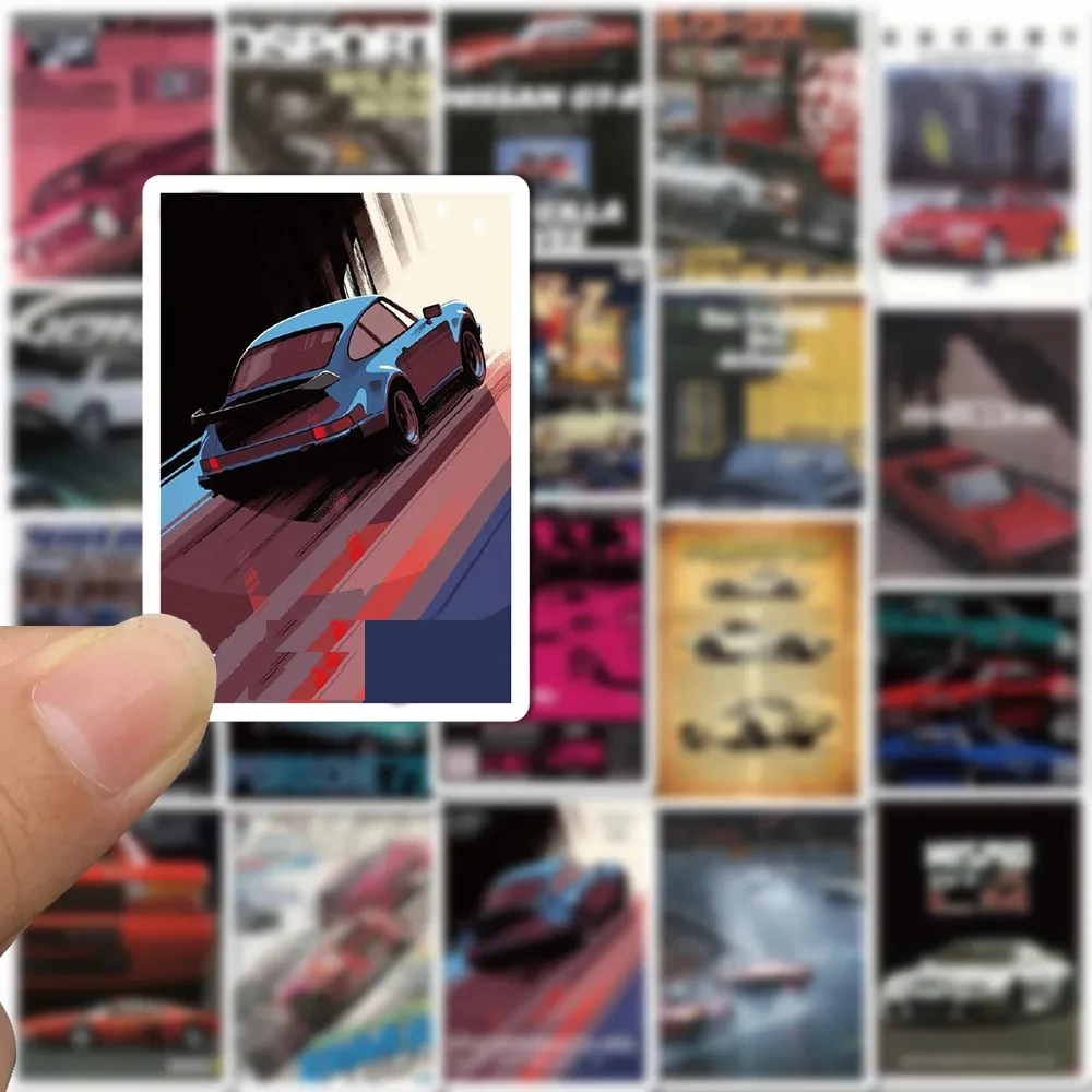 10/30/50PCS JDM 개조 레이싱 자동차 낙서 스티커 노트북 스케이트 보드 오토바이 자동차 방수 멋진 스티커 데칼 아이 장난감