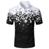 Gradient Polo Shirts Men Casual Lapel Short Sleeve T-Shirt 3d Print Golf Sports Shirt Summer Breath Quick Dry Men's Polo Shirts 2