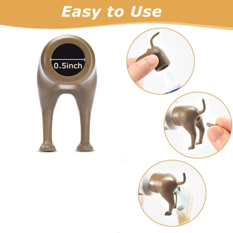 topper de pasta de dientes para perro, tapa de pasta de dientes para caca, tapa dispensadora de vómito, artilugios divertidos de animales, regalo para amigos, juego de pasta de dientes Topper de pasta de dientes para perro, tapa de pasta de dientes para caca, tapa dispensadora de vómito, artilugios divertidos de animales, regalo para amigos, juego de pasta de dientes 5