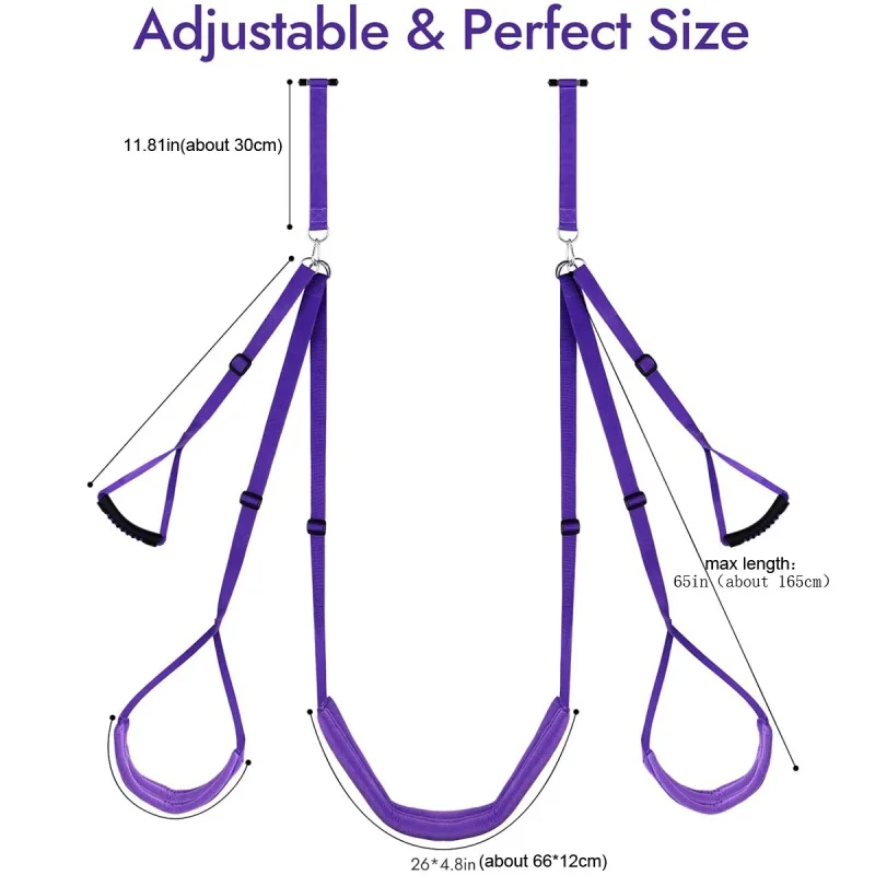 AlternativeSMSexy Purple Sponge Swing Seat Cushion Couple Flirting Door Binding Sex Suspension Auxiliary Sex Product