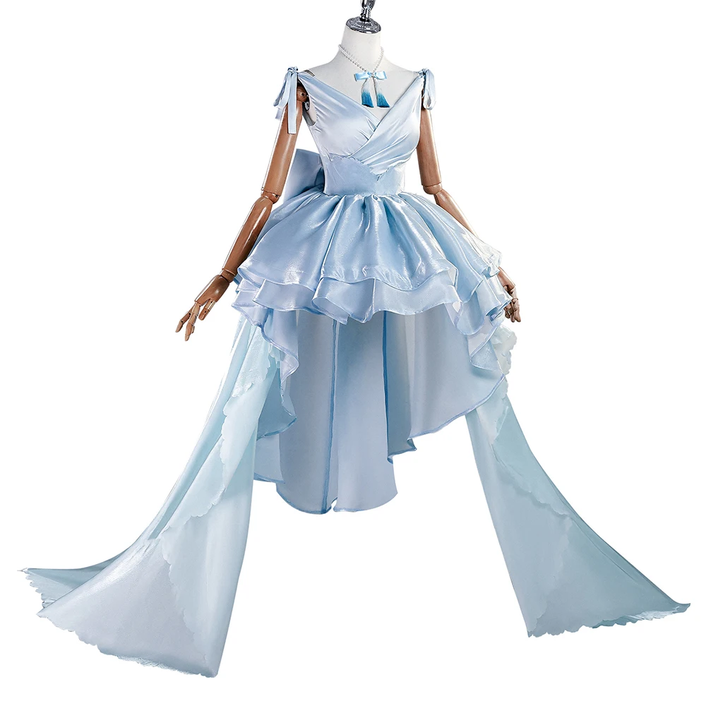 Re:Zero - Starting Life in Another World-Inspired Emilia Wedding Dress Cosplay Costume for Women