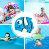 Children Elastic Swimming Hats Stretchy Swimming Hat In Cartoon Fish Shape Soft Silicone Swim Bathing Caps For Swimming Lessons 4