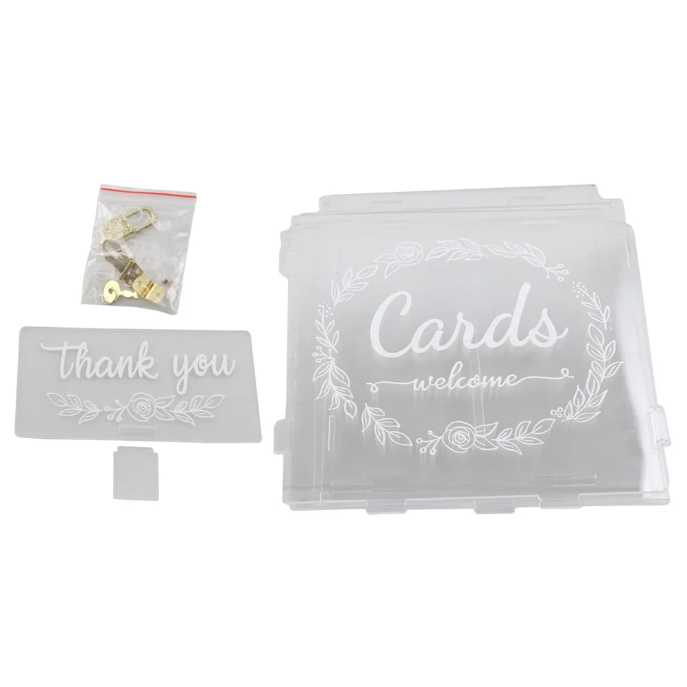 

Box Card Wedding Boxes Lock Suggestion Holder Money Gift Party Donation Letter Slot Complain Ballot Birthday Urn weddings