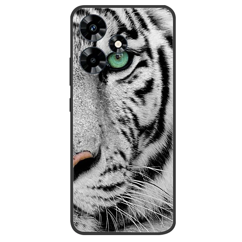 Elegant Black Silicone Butterfly Phone Cover - Soft Protective Bumper Case