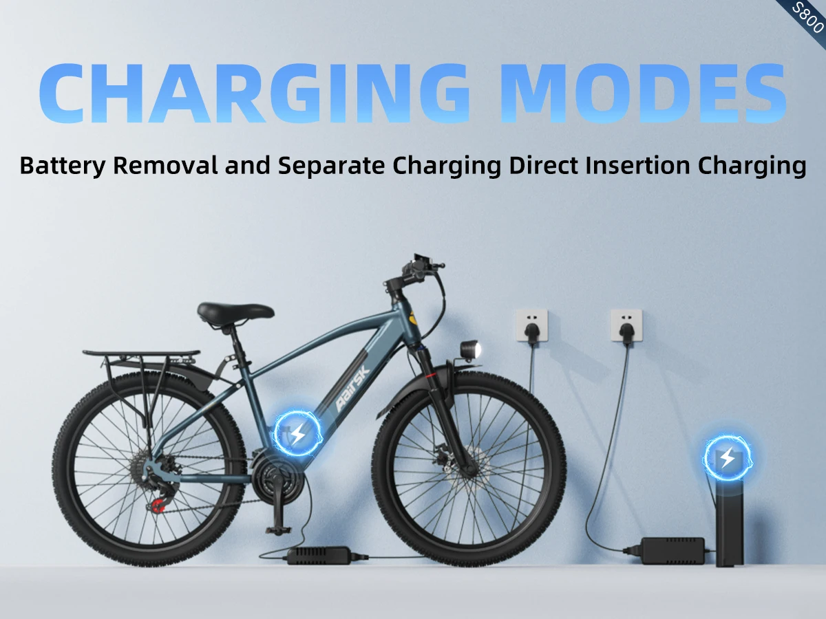 Aairsk S800 E-Bike 250W Leistungsstarker Motor 36V13AH Abnehmbarer Lithium-Akku Erwachsenen-Elektrofahrrad 26 Zoll Reifen Mountainbike – Detail 4