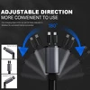 120W 4 IN 1 Retractable Car Charger USB C Cable For IPhone Huawei Samsung Fast Charge Cord Cigarette Lighter Adapter PD QC3.0 3