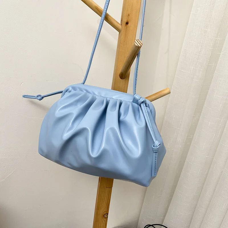 Women Handbag Cloud bag Soft Leather Madame Bag Single Shoulder Slant Dumpling Handbag