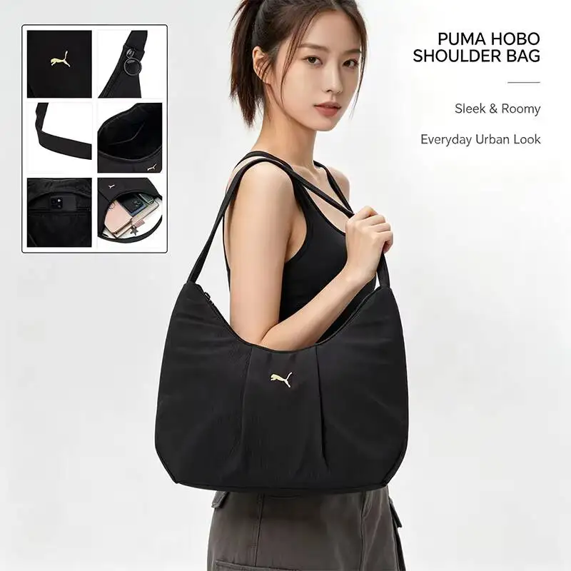 호보 핫 푸마 숄더백 패션 핸드백 슬링백 캐주얼 스포츠 도시 스타일 컴팩트 경량 데일리 여행 스트리트 퍼스