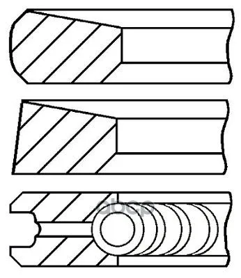 08-287100-00_кольца Поршневые! D91.1x2.5x2x4 Std (1) Mitsubishi Pajero/Space Gear 2.5td 4d56t 86 Goetze арт. 0828710000 |