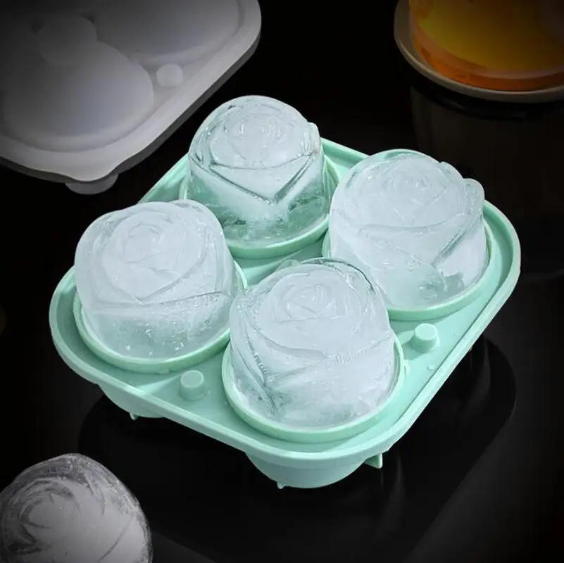

Rose ice tray cartoon silicone quick-frozen ice cube mold ice maker whiskey ice hockey box ice tray ice mold