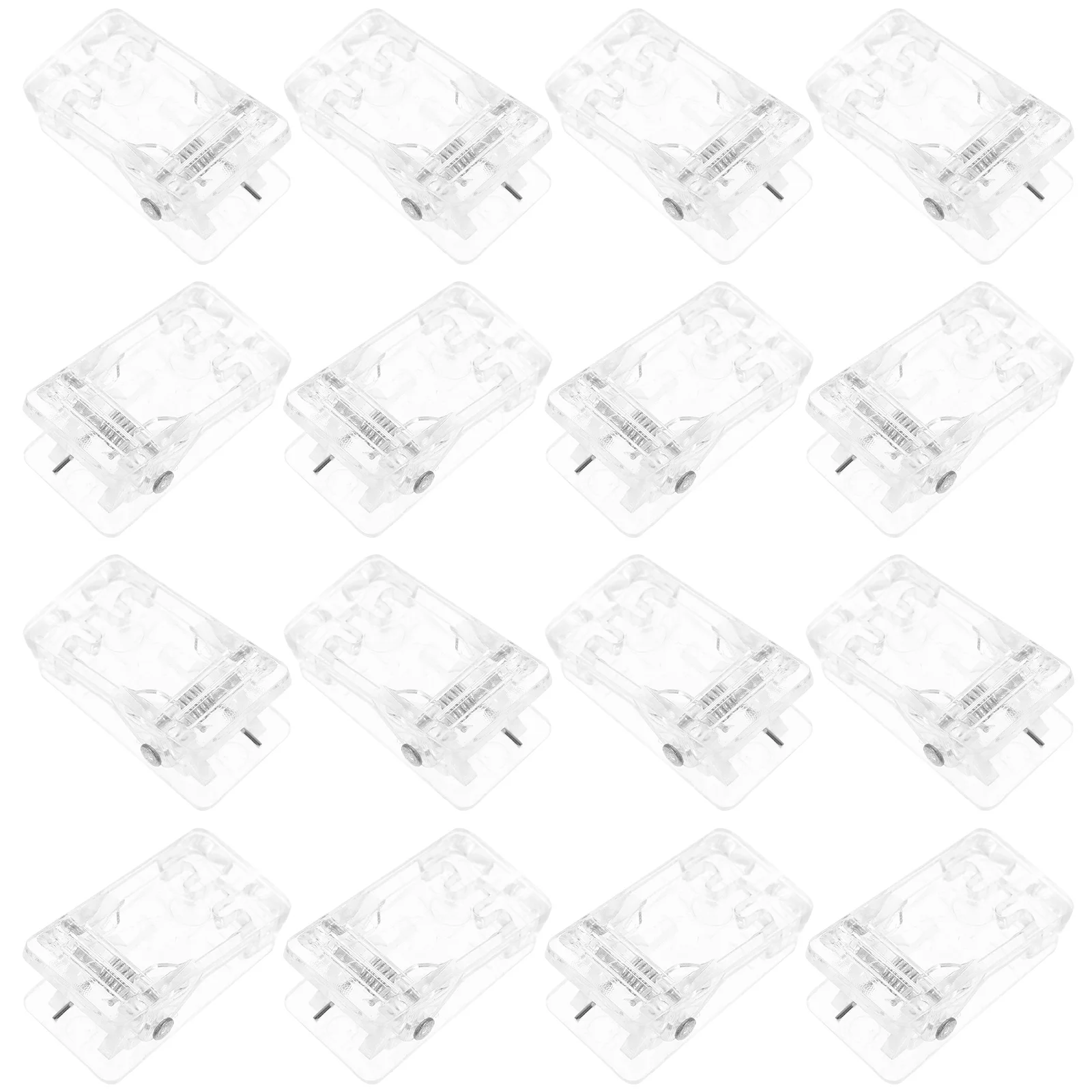 Paper Clips Tofficu Mini Clips 50pcs Wall Tapestry Clips Clear Self-Adhesive Decorating Hook Photo Spring Poster Paper