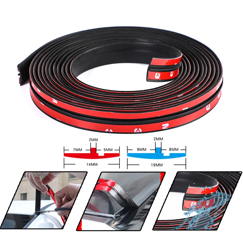 

Rubber Car Seals Edge Sealing Strips Auto Roof Windshield Car Sealant Protector Strip Window Seals Noise Insulation Soundproof