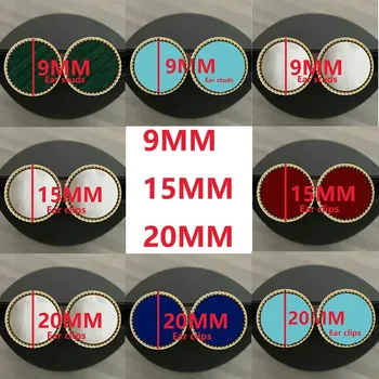 2025 New 925 Silver Four Leaf Clover 9MM 15MM 20MM Earrings Simple Design Party Fashion Personality Women High-end Jewelry Gift