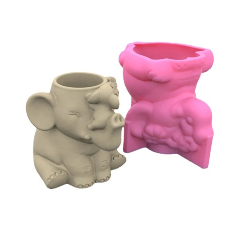 

Flower Pot Silicone Mold Concrete Succulent Planter Mould DIY Holder Mold