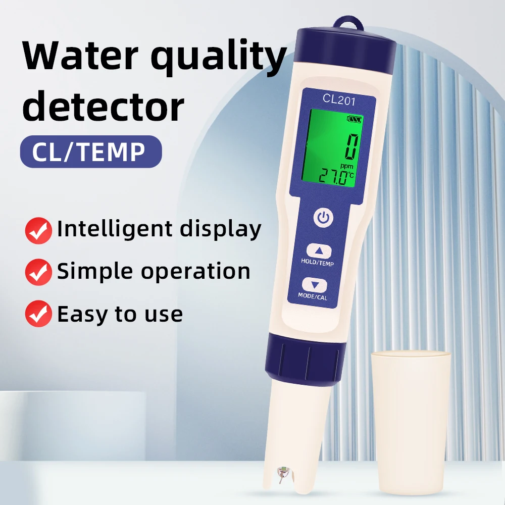 Sdd0012b423ff4cf7b40de4673b461c2c7 5 in 1 Chlorine Meter Pen Water Quality Detector PH, H2, ORP TEMP CL2 Tester Multi-function Spa Swimming Pool Chlorine Monitor Mallzona