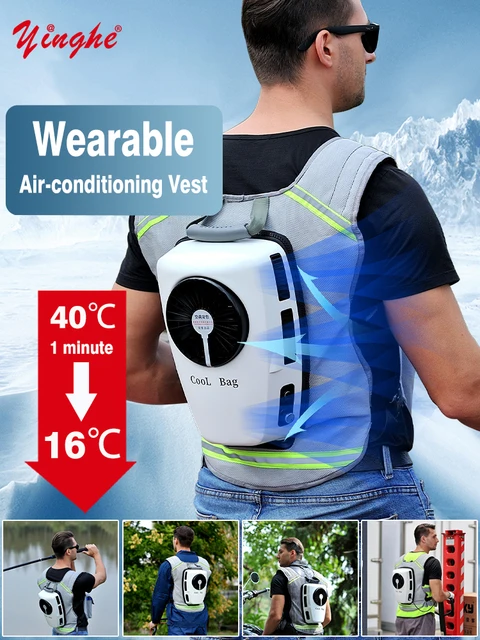 New Summer Cooling Clothing Air Conditioning Vest Rechargeable Batterie Suitable For Fndoor And Outdoor High Temperature Work 2