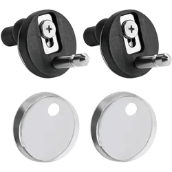 2pcs Toilet Seat Hinges Soft Release Quick Fit Replacement Universal Stainless Steel Toilet Seats Top Fix Hinge Home Hardwares
