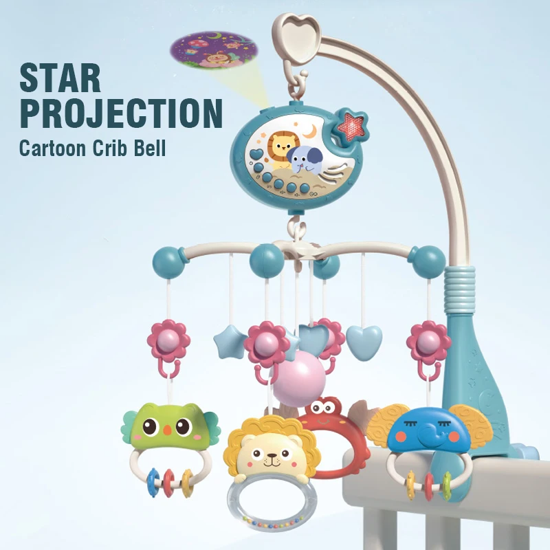 Baby Crib Mobile with Star Projection & Remote 3