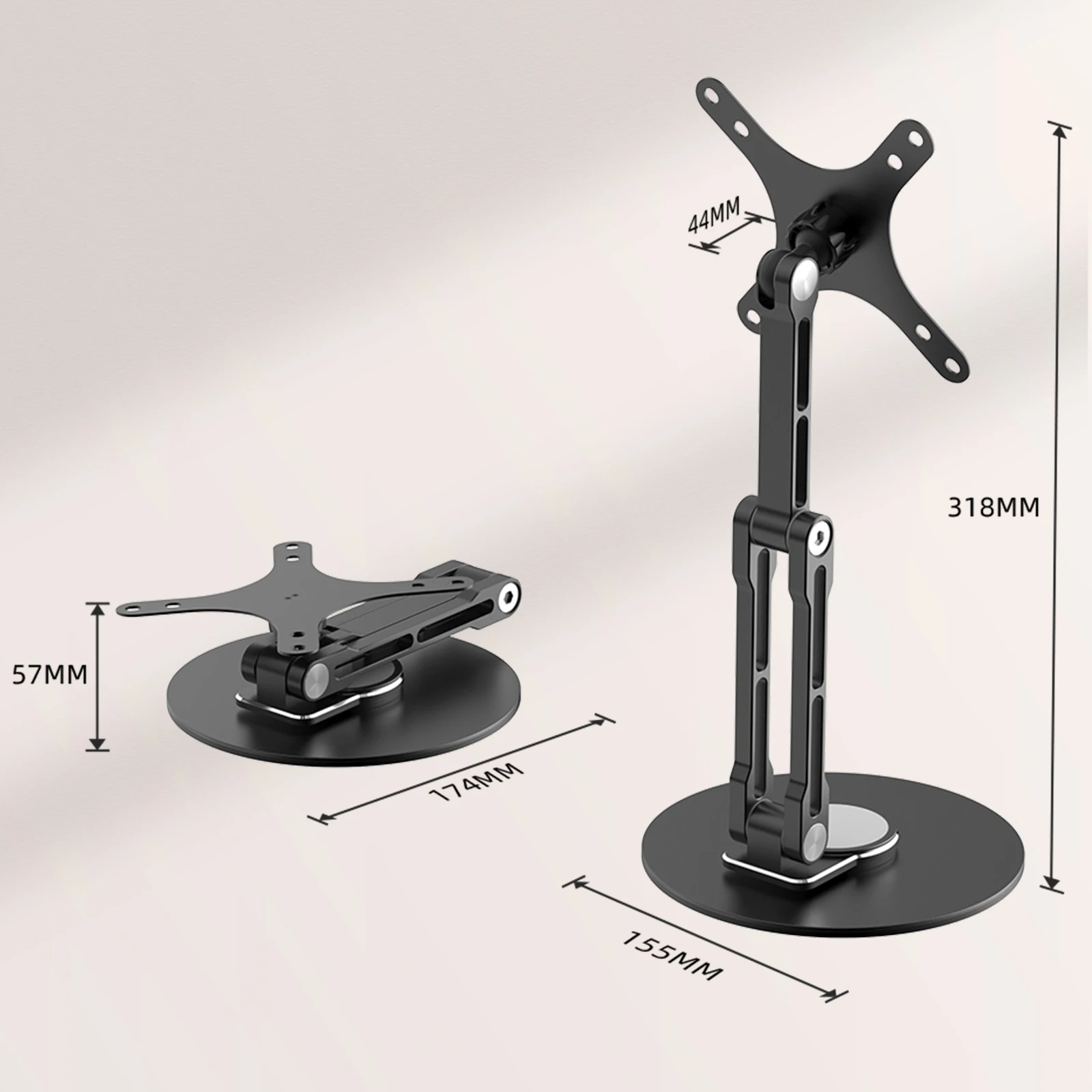 UPERFECT VESA Monitor Desk Mount Single Monitor Stands Freestanding Fits thumbnail 4
