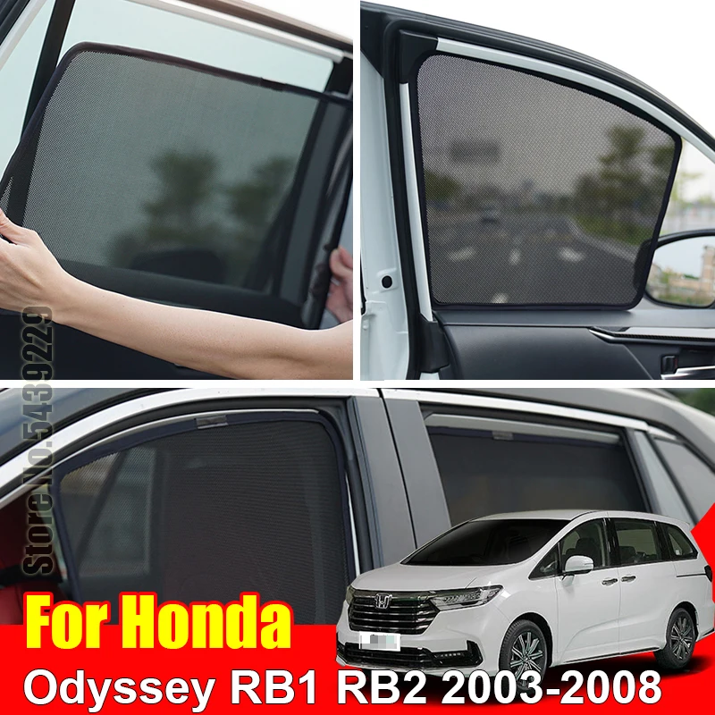 

For Honda Odyssey RB1 RB2 2003-2008 Car Sun Visor Accessori Window Cover SunShade Curtain Mesh Shade Blind Custom Fit
