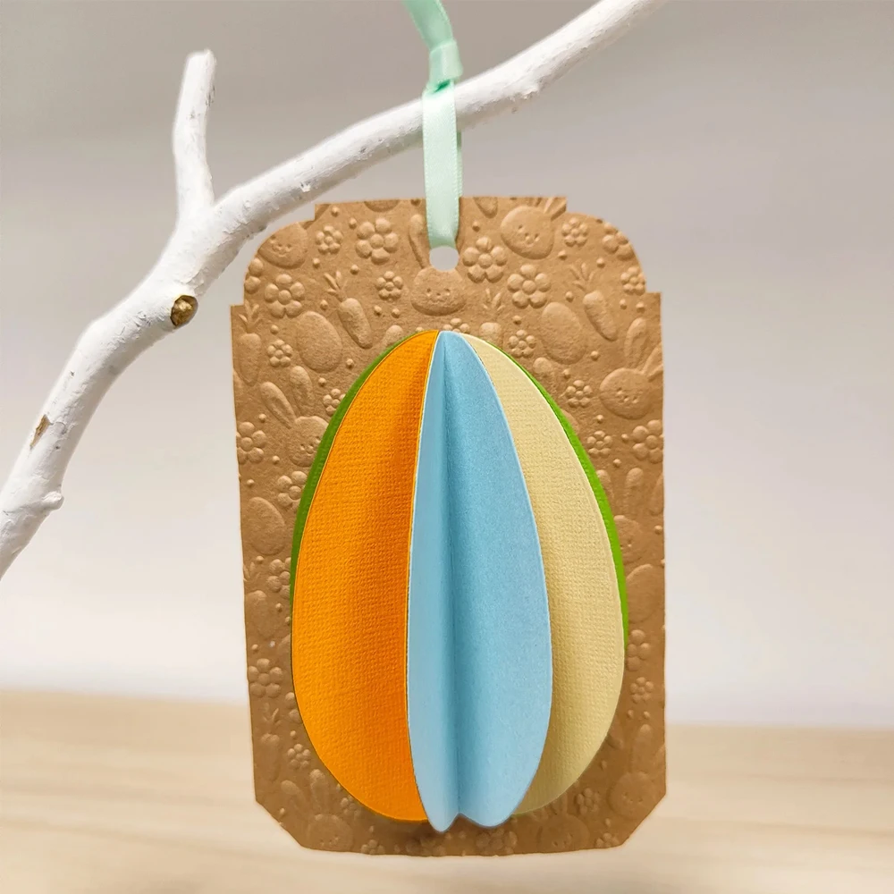 Embossing Folder 3D Mini Rabbit Carrot Flower