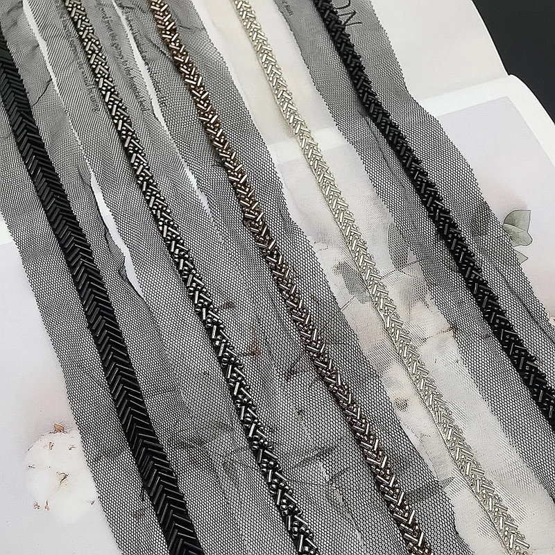 Netting Bead Single-Line Lace Trim Handicraft Accessories For Wedding Dress Clothing Decoration Diy Accessories For Sewing