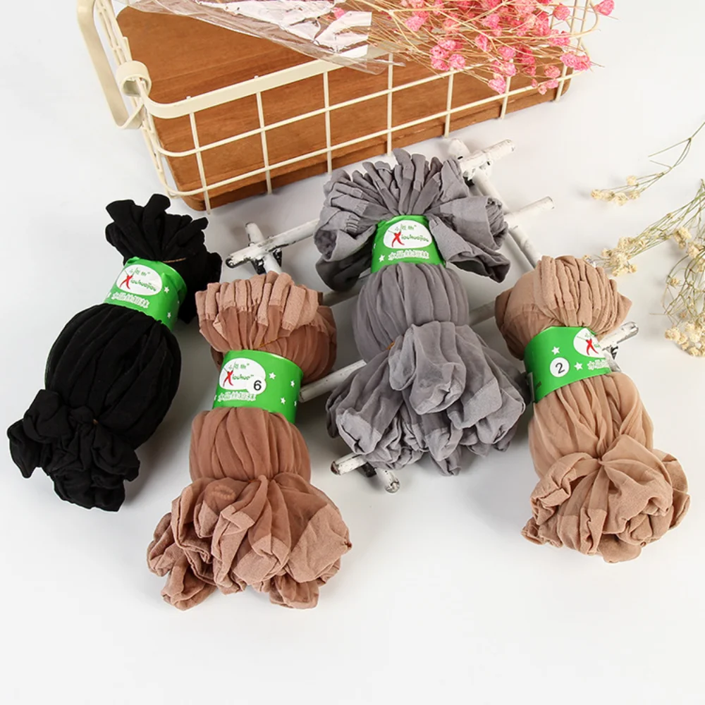 

10 Pairs Sexy Ultra-thin Elastic Silky Short Silk Stockings Women Girls Ankle Socks Summer Transparent Crystal Invisible Socks