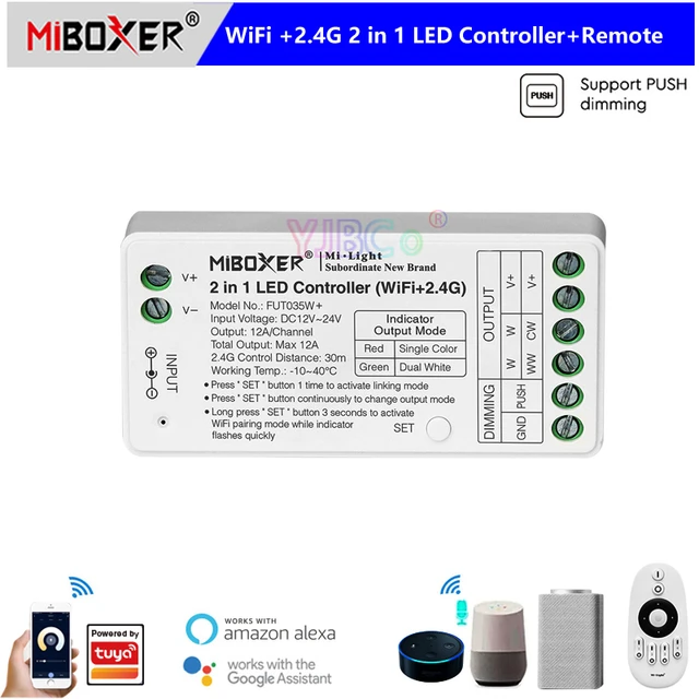 FUT035W+ Controlador de Tira LED 2 en 1 (WiFi+2.4G) - MiBoxer