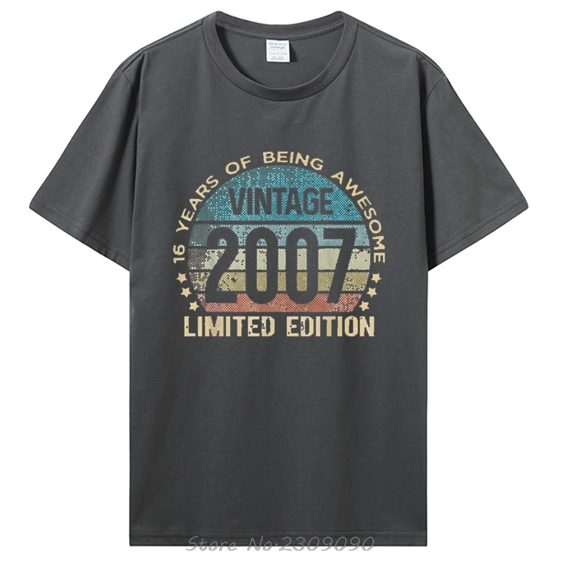 16. Geburtstag 16 Jahre alt Limited Edition Geschenk Vintage 2007 T-Shirt 16 Jahre fantastisch seit 2007 Bekleidung Grafik T-Shirt Top – Detail 4