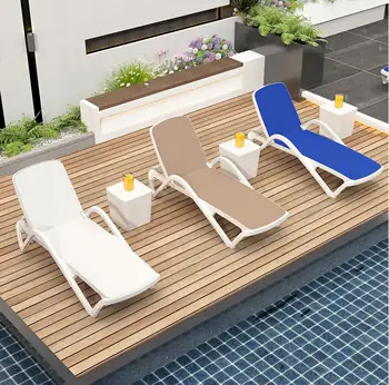Mobili da Esterno in Stile Moderno, Arredi per Piscina e Spiaggia, Lettini Prendisole, Mobili per Hotel