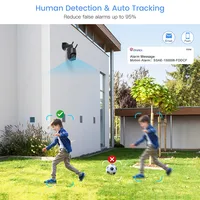 Ctronics-Caméra de permission Extérieure PTZ avec Wifi, Objectif Touriste, Zoom Optique 360, Dispositif de Sécurité, Suivi existent Humain, Vision Nocturne 4