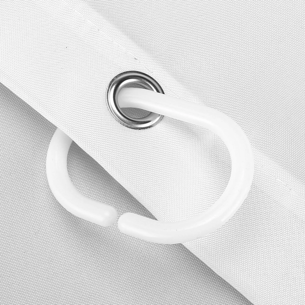 180-230cm Shower Curtains shower curtains Waterproof Heavy Duty Thick Fabric Bath Curtain for Hotel Bathroom Bathtub Solid White Private Cover