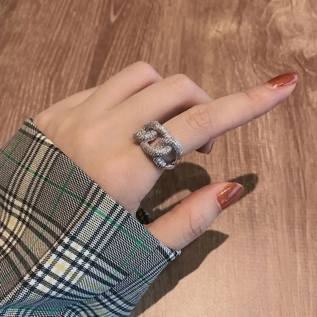 خاتم إصبع من الزركون اللانهائي للرجال والنساء ، لو...