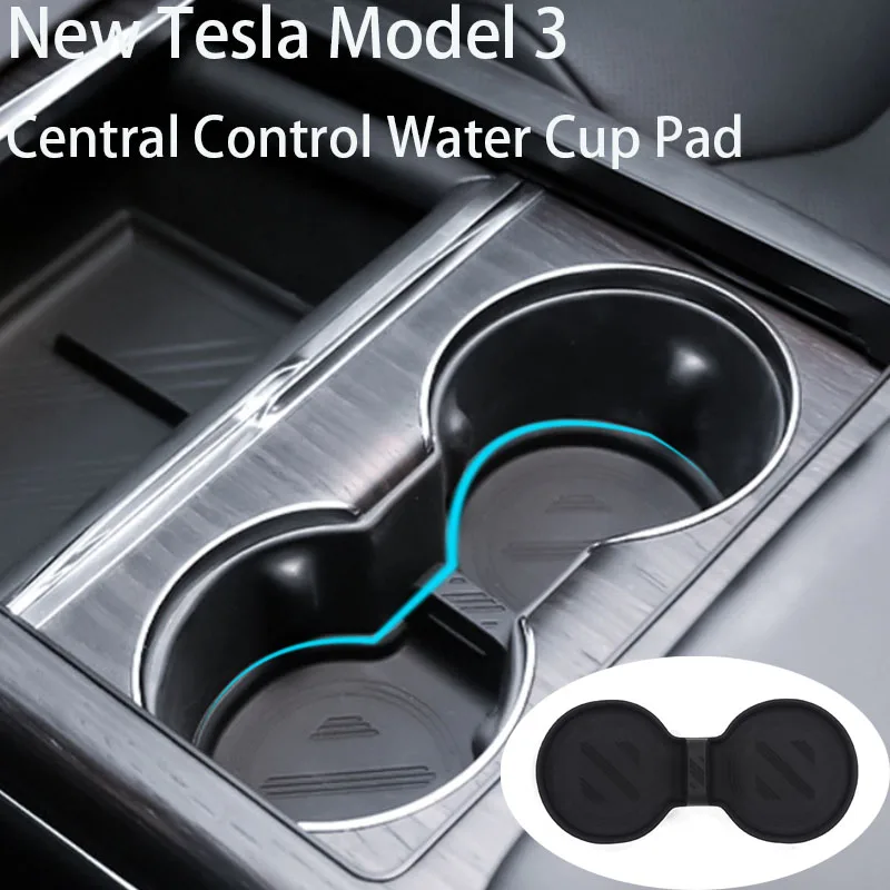 

Drink Cup Holder For 2024 Tesla New Model 3+ Central Control Armrest Box Fixed Water Cup Slot Storage Holder for Model3 Highland